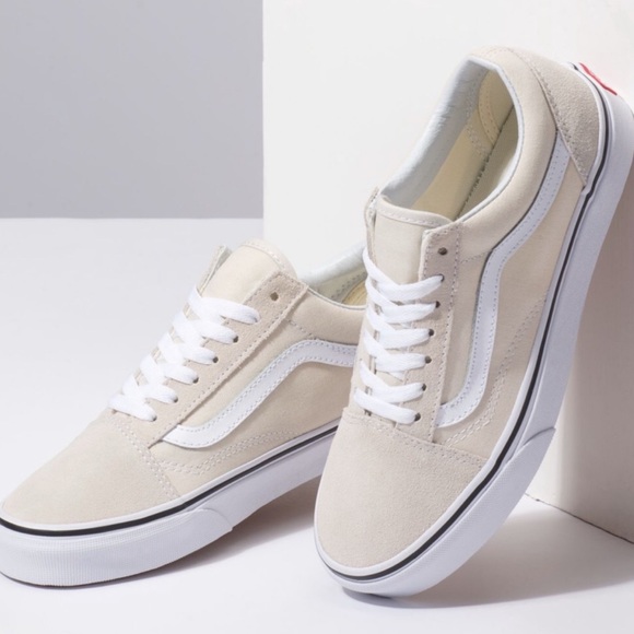 vans old skool birch true white